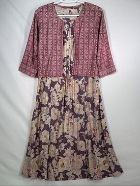 La Fille Anarkali Maternity Maxi Dress L Indian Kurti Nursing Feeding Gown